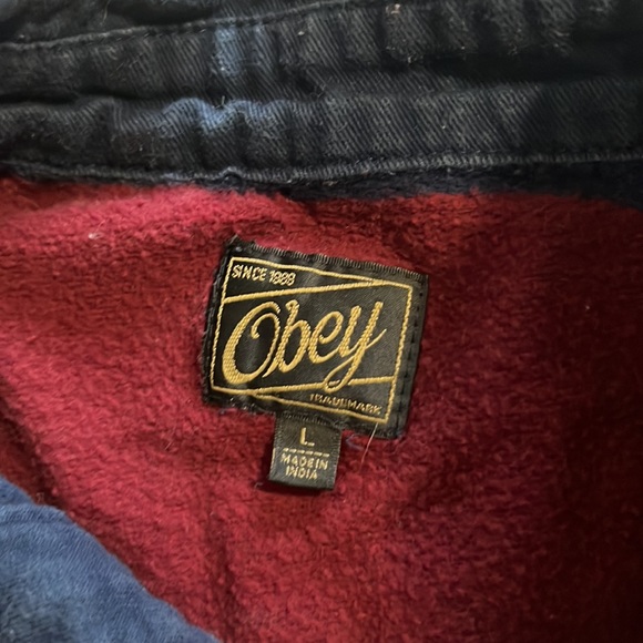 Obey polo sweater size large - Picture 2 of 2